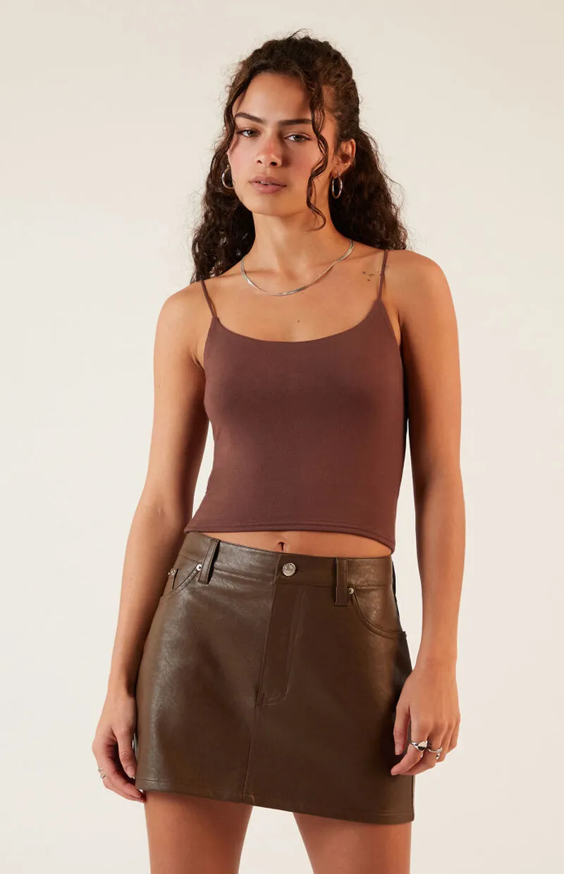 PacSun Faux Leather Mini Skirt