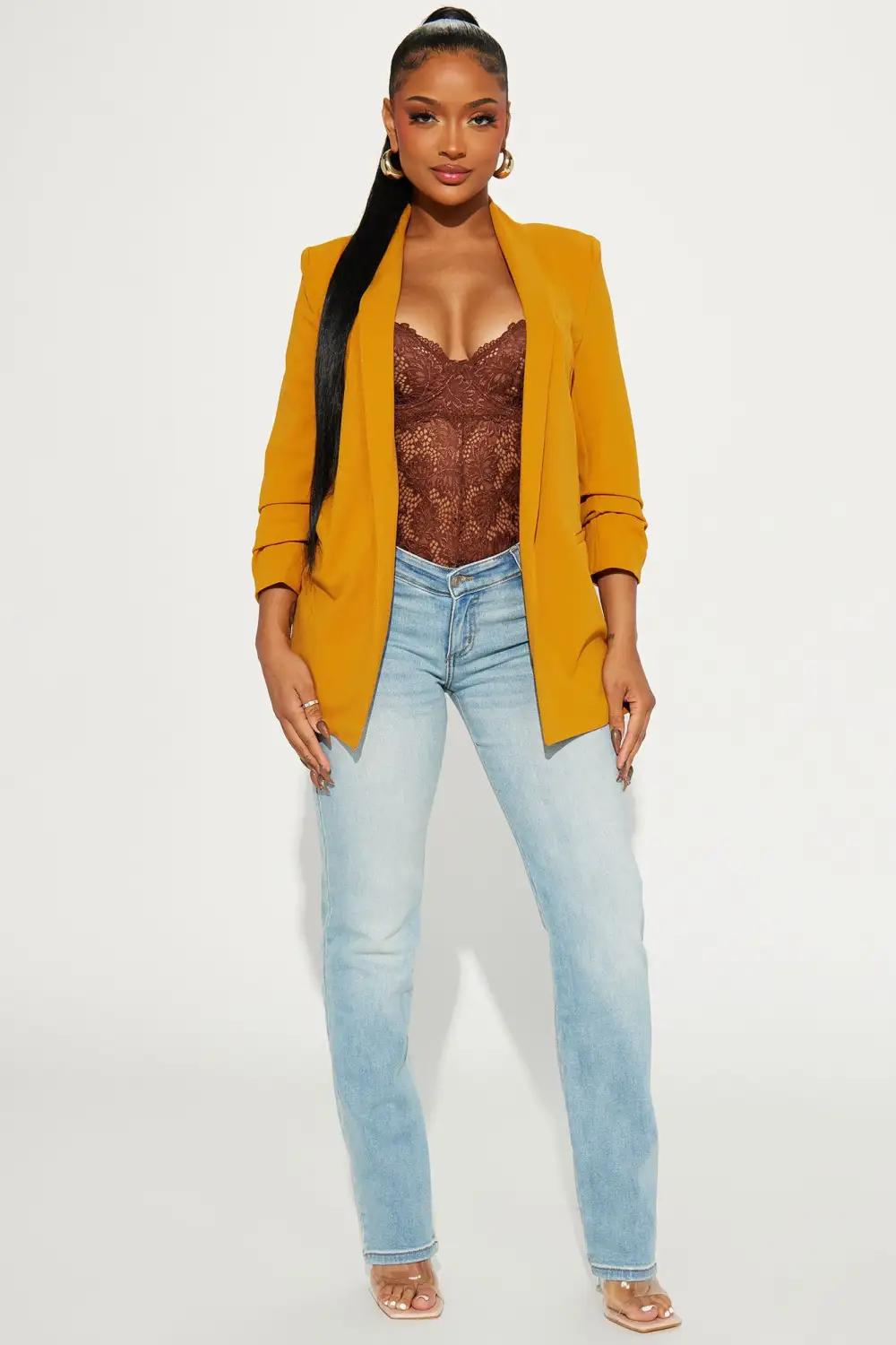 The Celine Blazer - Mustard