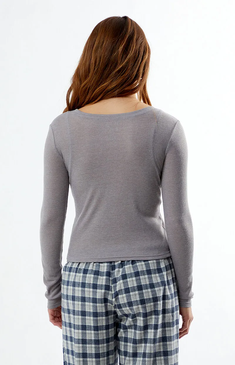 Est. PAC 1980 Ribbed Crew Neck Long Sleeve Top