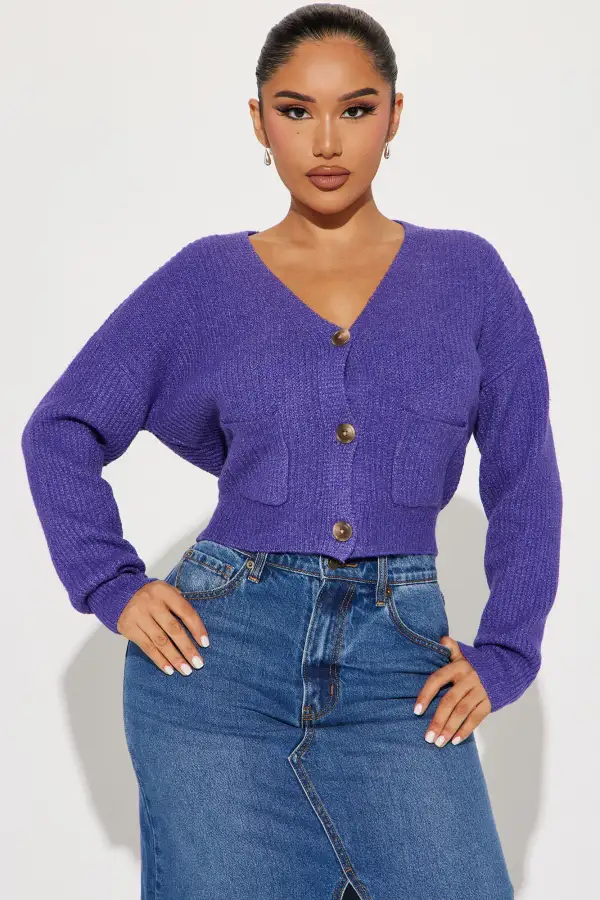 Carolina Cardigan - Purple