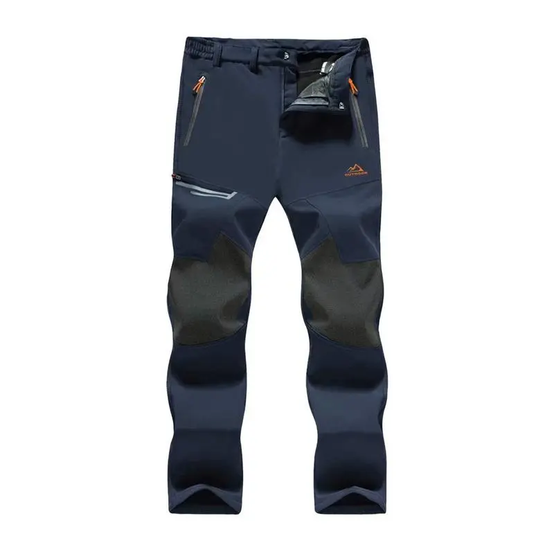 🔥6 Pack-Waterproof Ski Pants for Men, Thermal Fleece Lined Winter Pants with Secure Zip Pockets