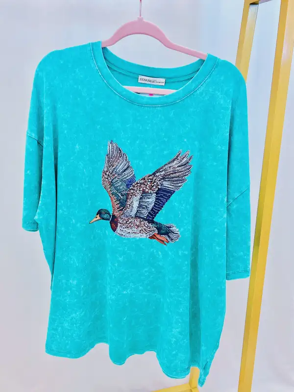Rhinestone Mallard Graphic Tee