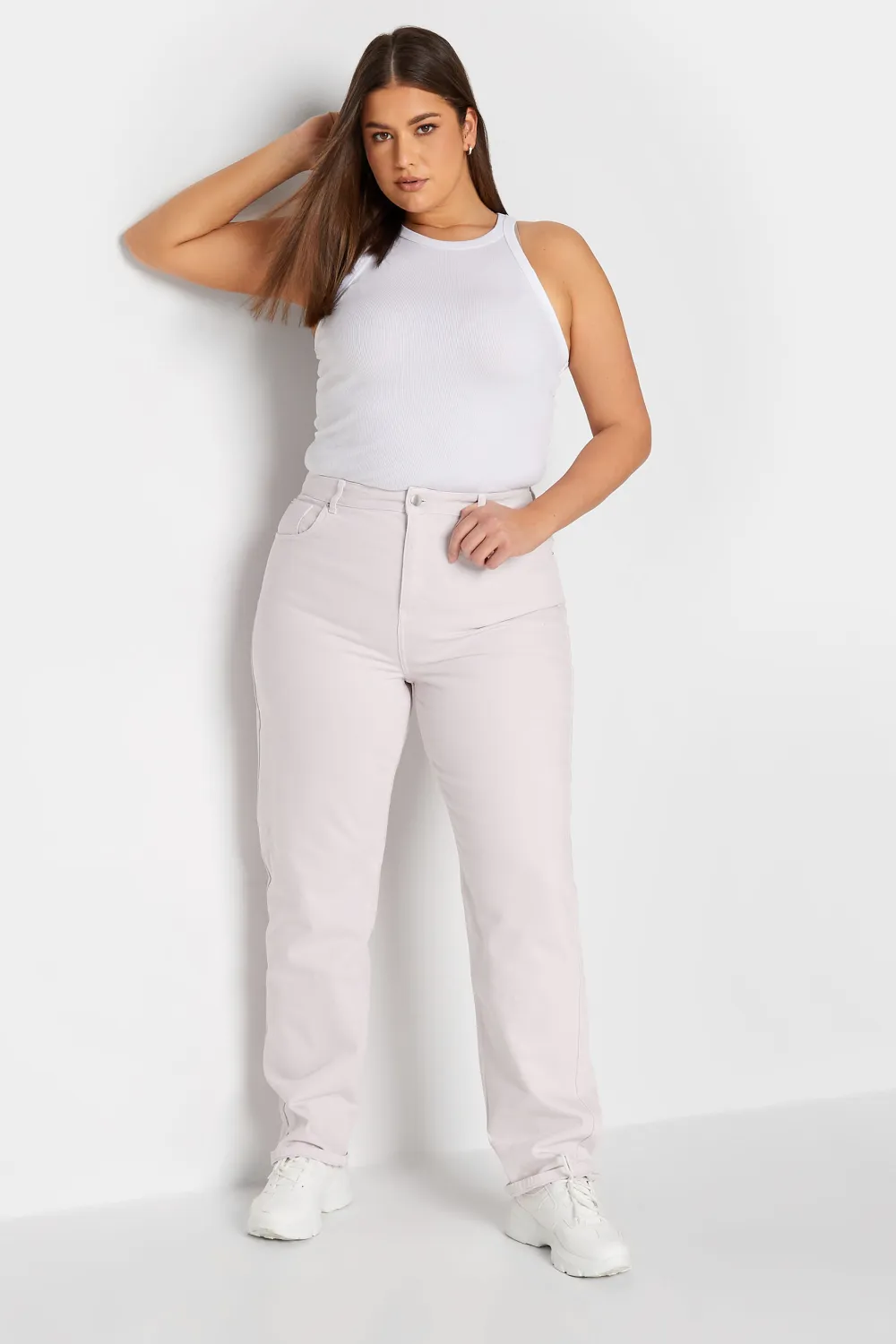 LTS Tall Lilac Purple UNA Mom Jeans