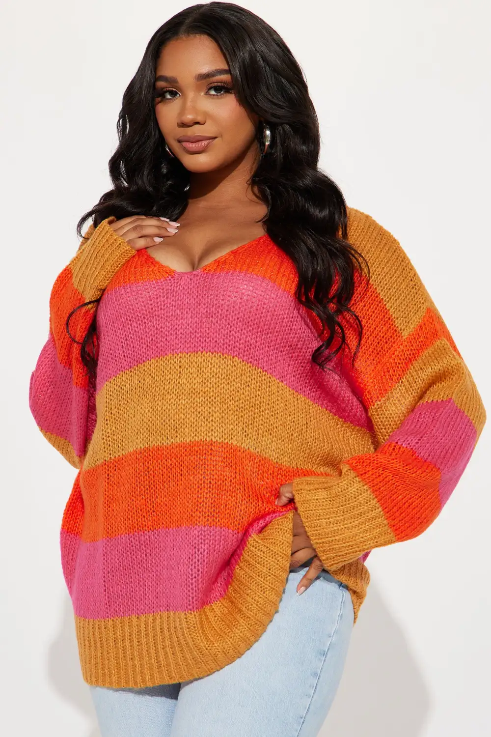 Madrigal Striped Sweater - Multi Color