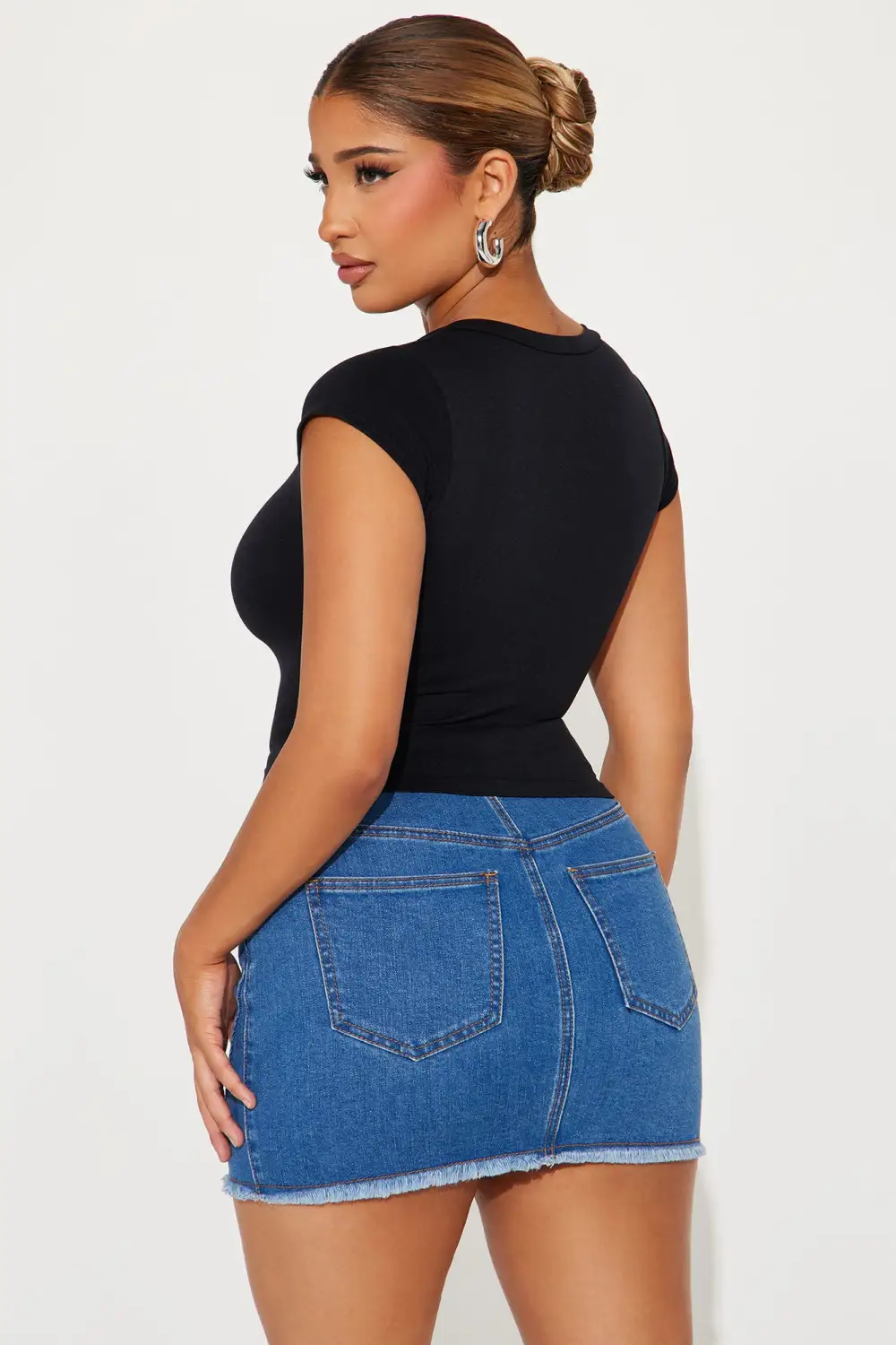 Stella Seamless Top - Black