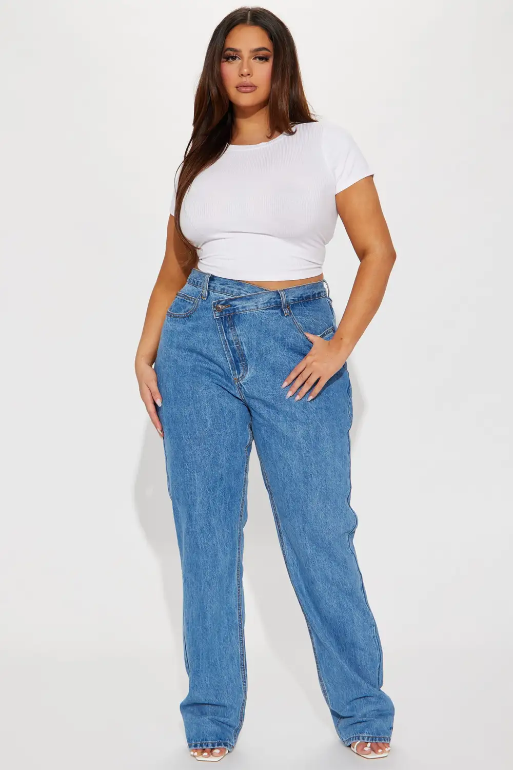 Serai Crew Neck Top - White