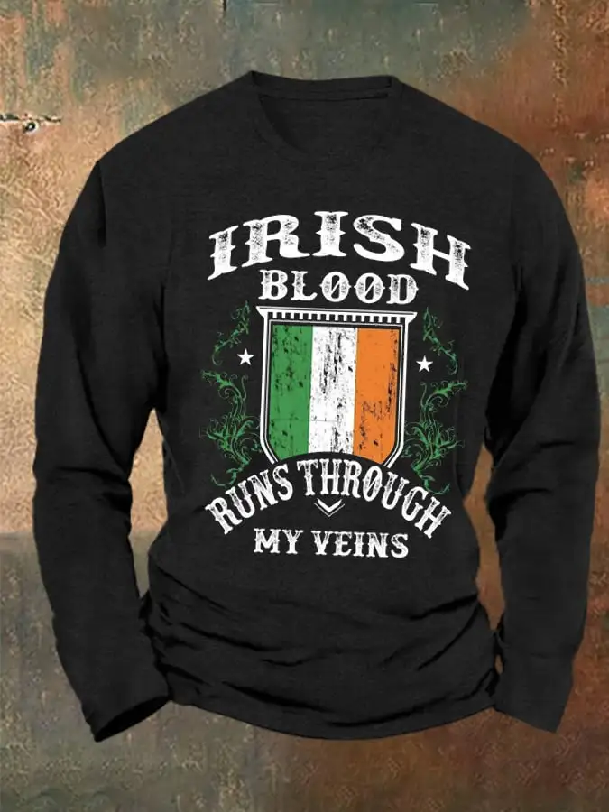 Men's Vintage St. Patrick's Day Long Sleeve T-Shirt