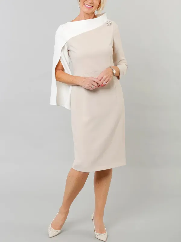 Slanted shoulder colorblock bodysuit