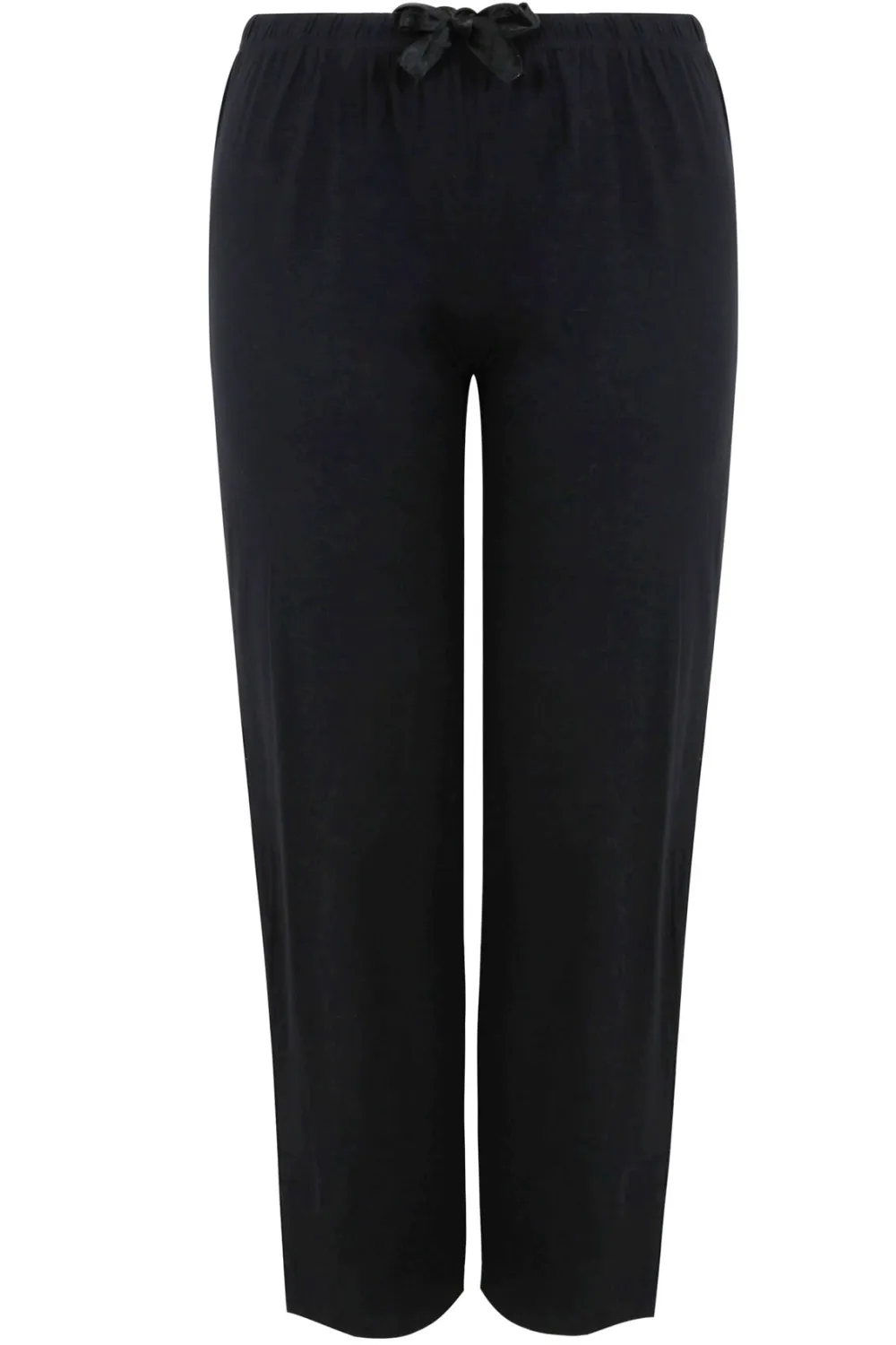 YOURS Curve Black Essential Cotton Pyjama Bottoms