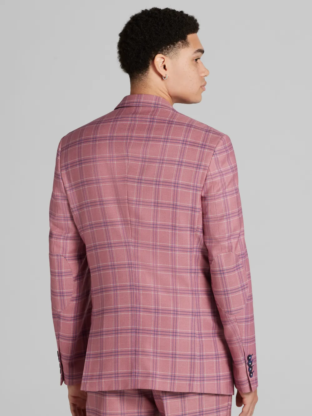 Paisley &Amp; Gray Slim Fit Check Suit Jacket