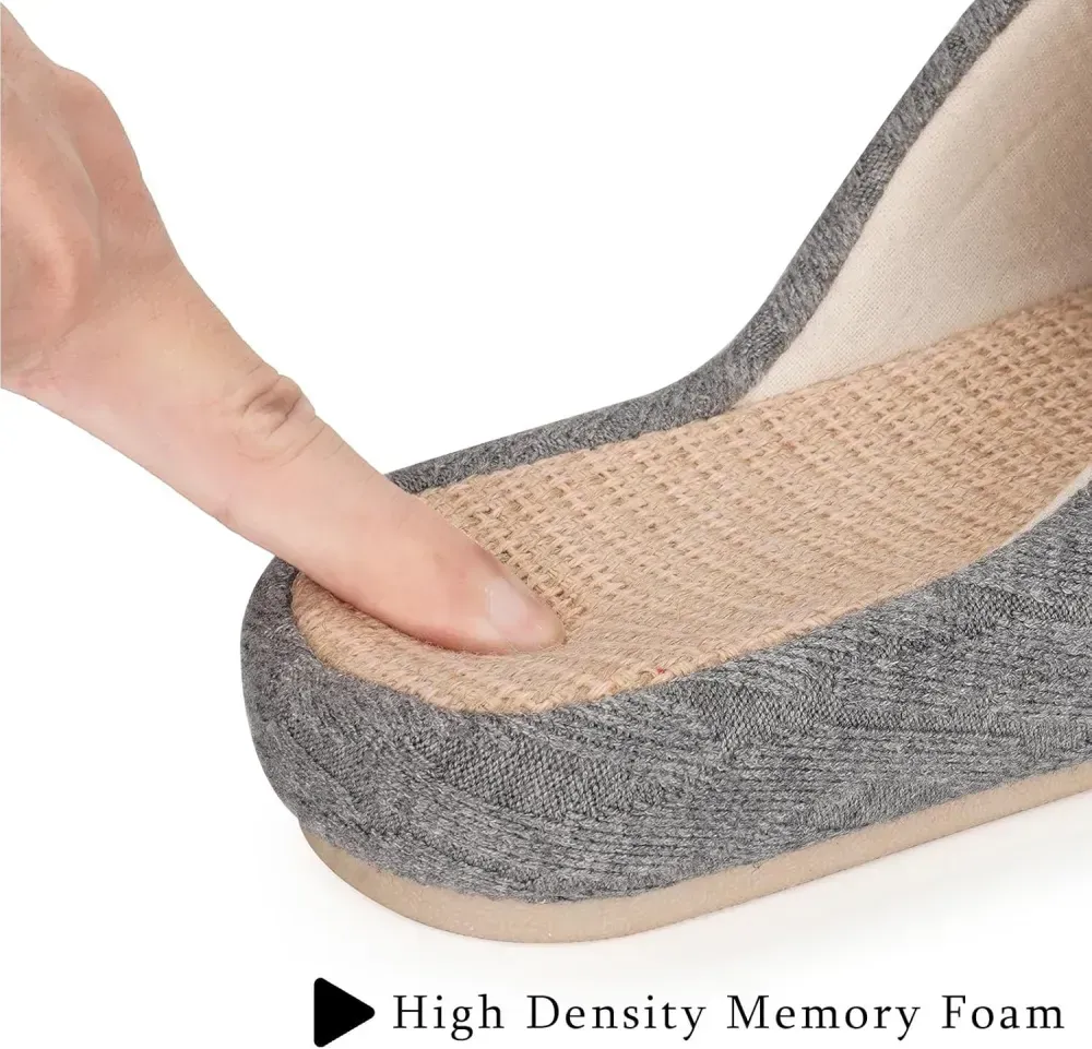 Slippers for Women Memory Foam Open Toe House Slippers Cute Comfy Bedroom Slides Slip on Slippers for Summer Indoor