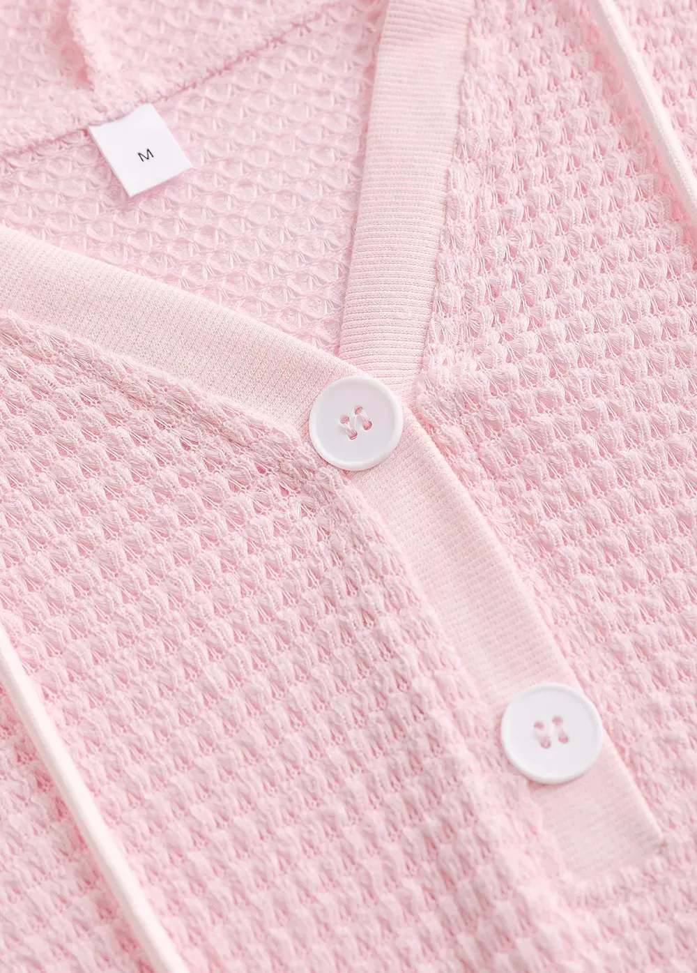 Light Pink Lace Long Sleeve Hoodie