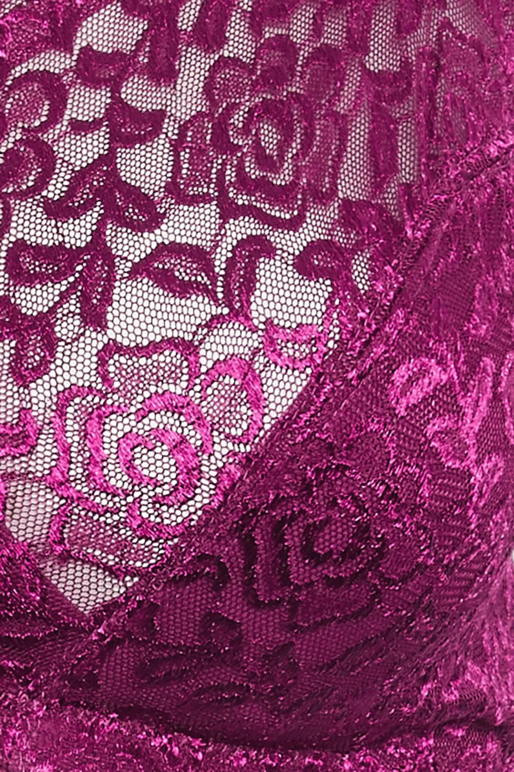 YOURS Dark Purple Hi Shine Lace Non-Padded Non-Wired Full Cup Bra