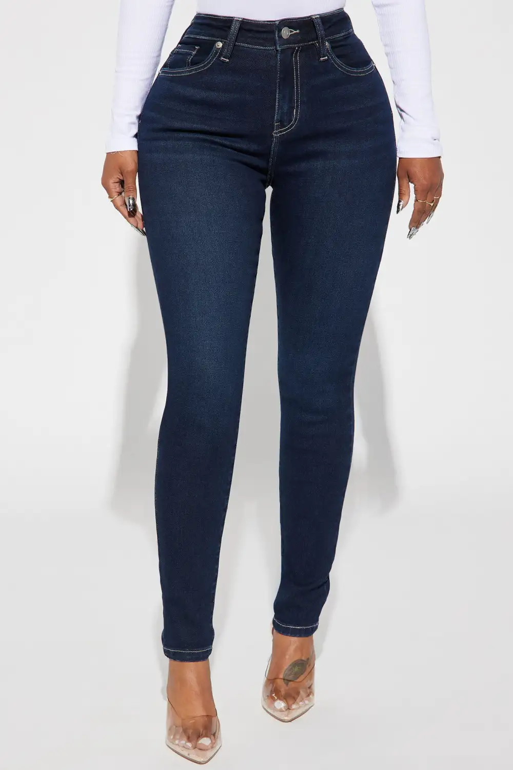 Just Right Sculpting Stretch Skinny Jeans - Dark Wash