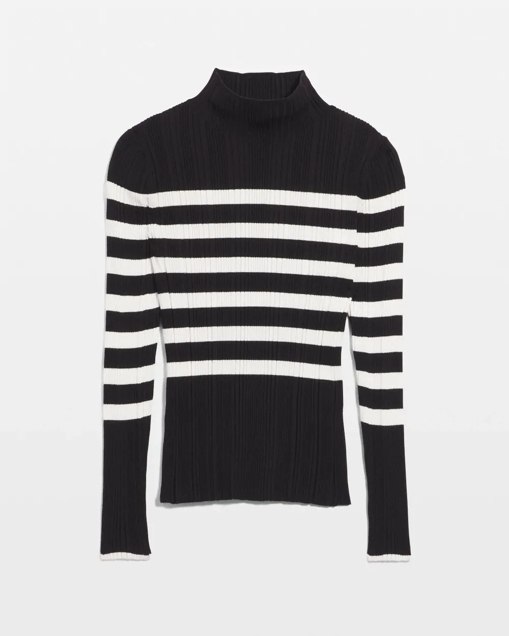 Ribbed Mockneck Sweater
