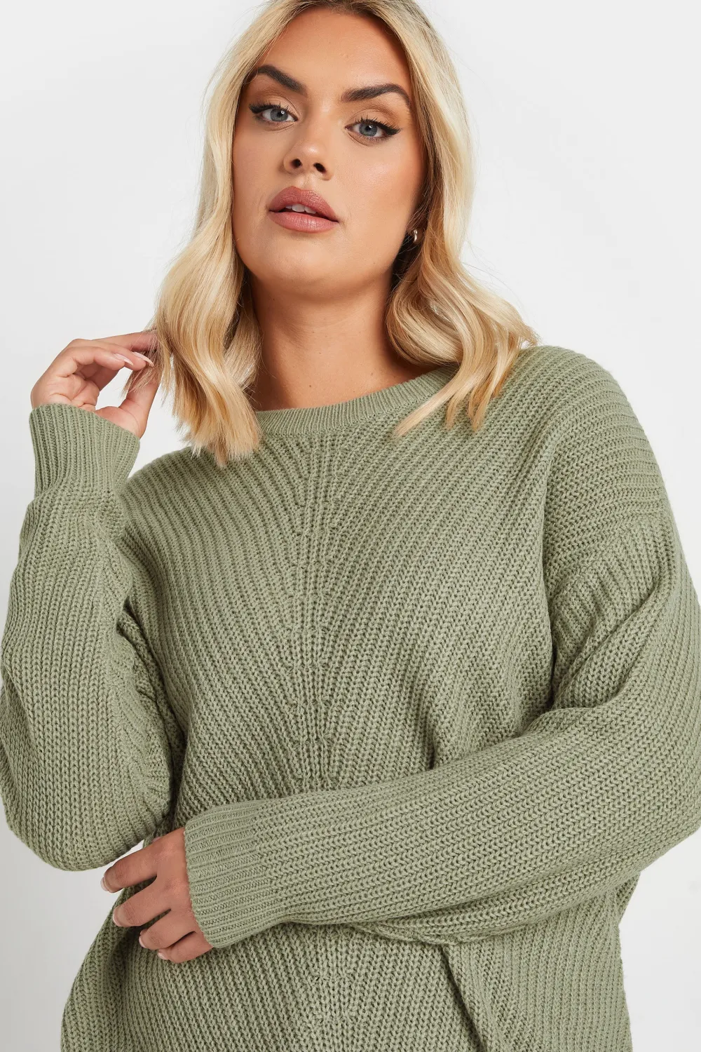 YOURS Curve Pink Essential Knitted Jumper