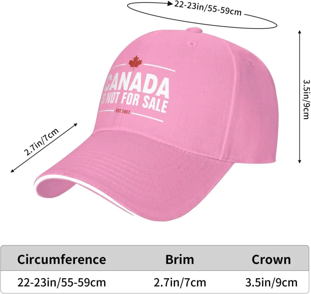 Canada is Not for Sale Hat Adjustable Fashion Hats Polo Trucker Caps for Dad Golf