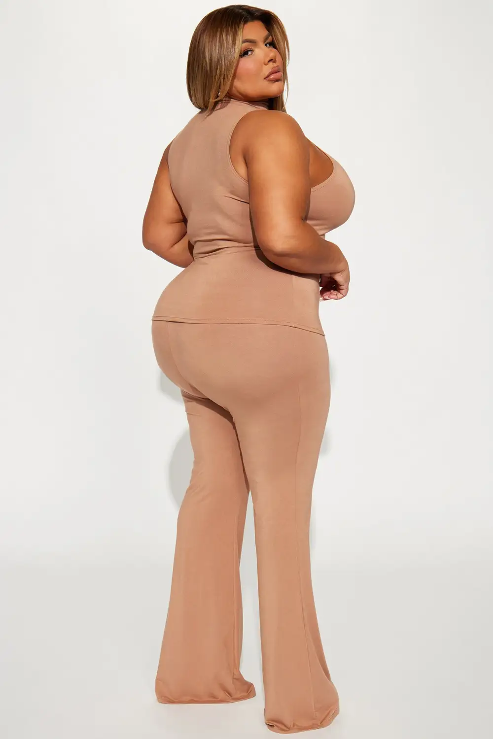 Promise You Butter Snatch Pant Set - Mocha