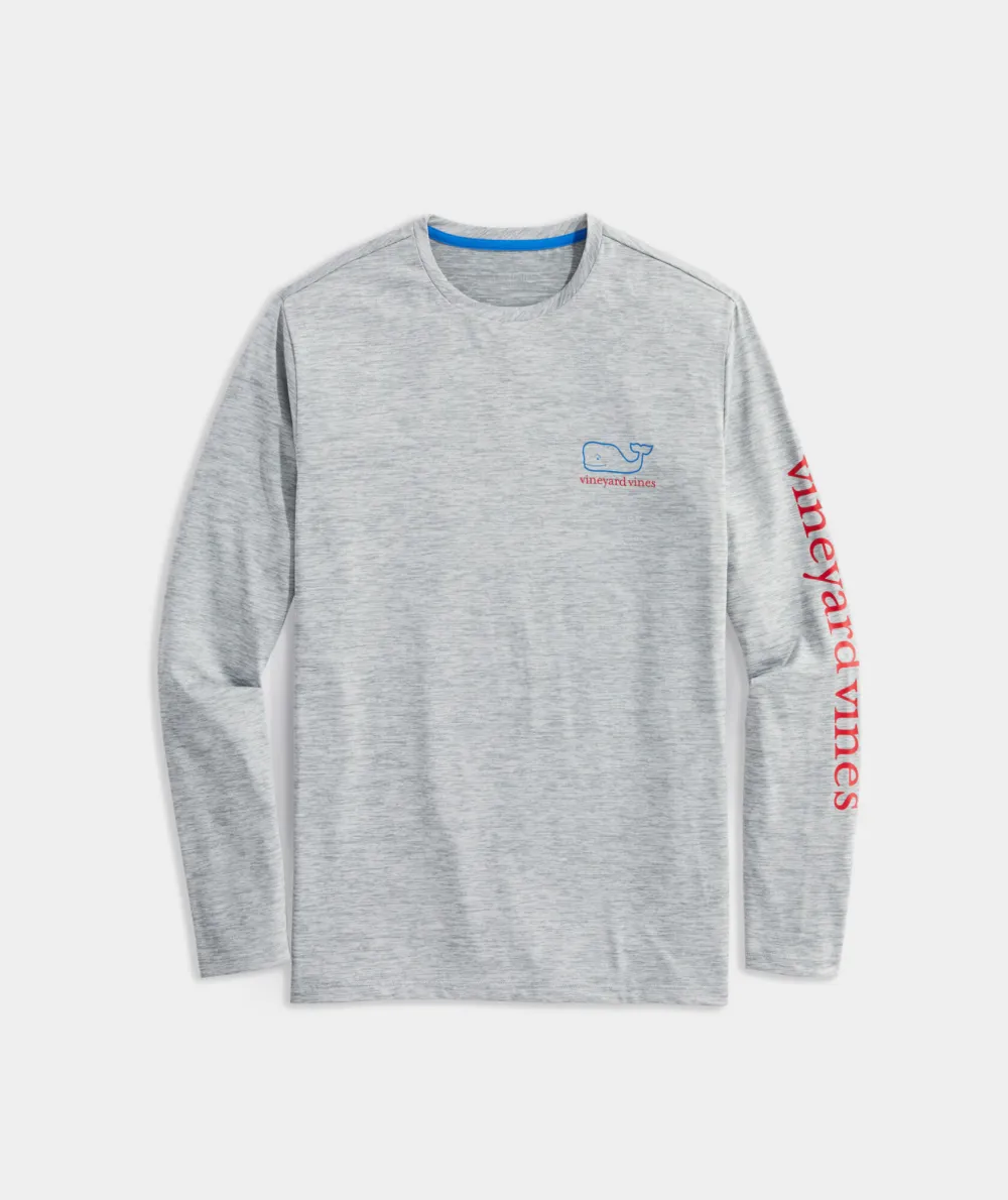 Whale Logo Long-Sleeve Harbor Performance Tee