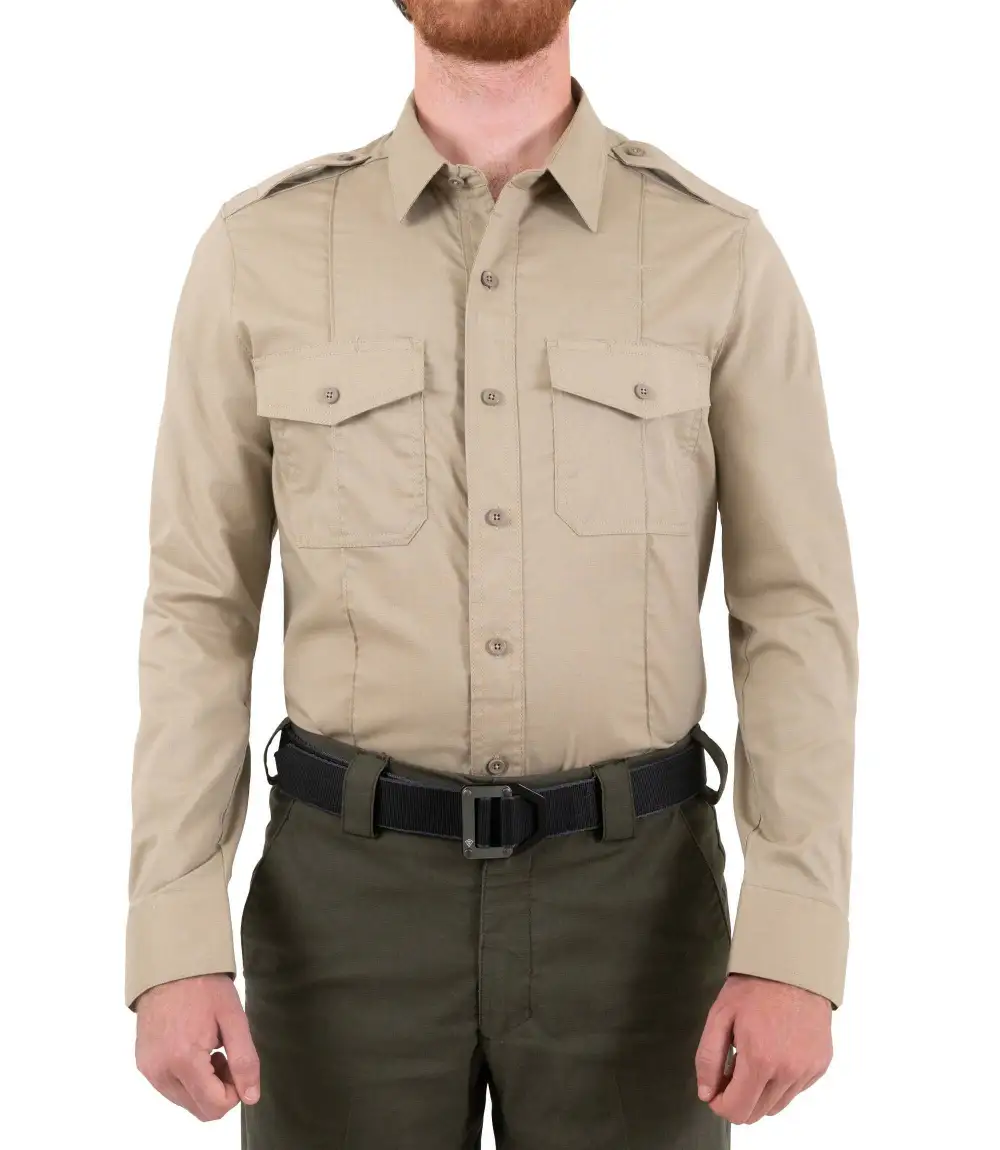 Men's V2 PRO Uniform Shirt / Silver Tan