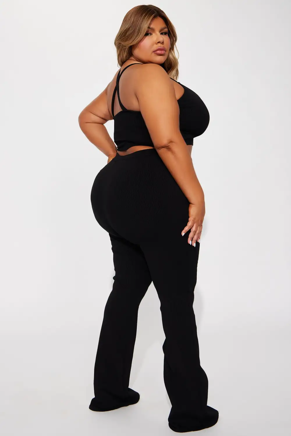Elliana Snatched Pant Set - Black