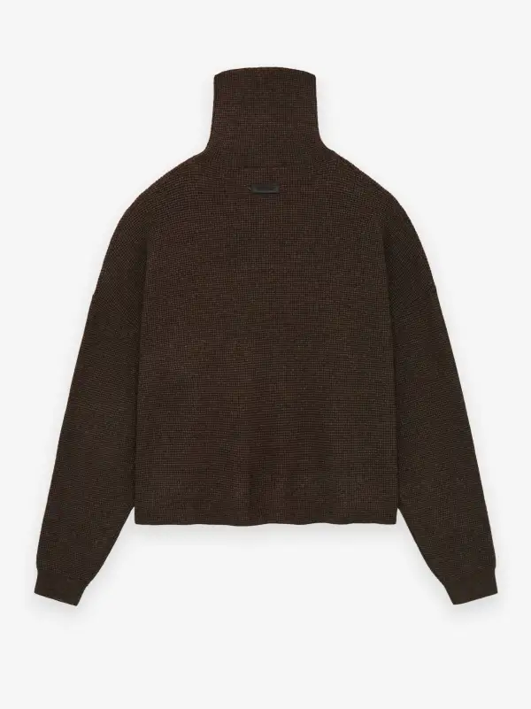 Women'S Waffle Turtleneck