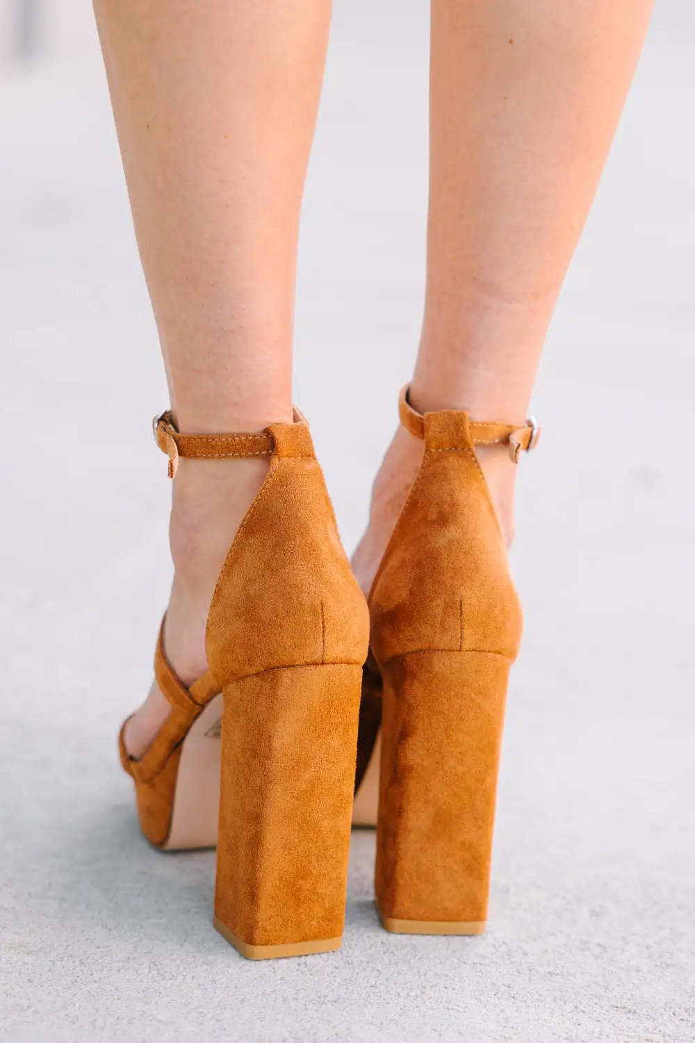 Falling In Love Camel Brown Heels
