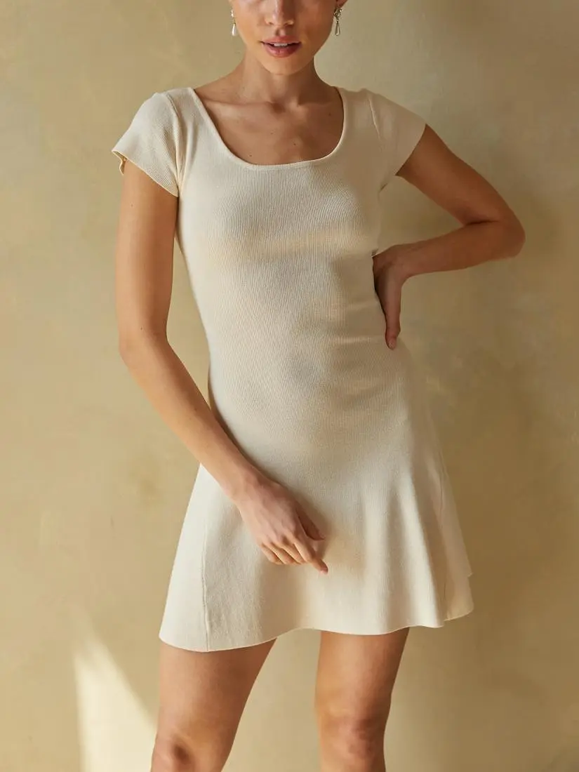 Dinah Knit Open Back Mini Dress