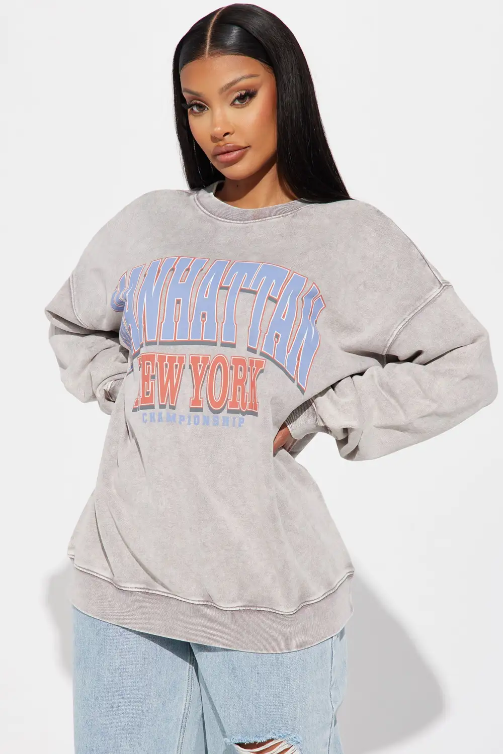 Manhattan Sweatshirt - Grey/combo