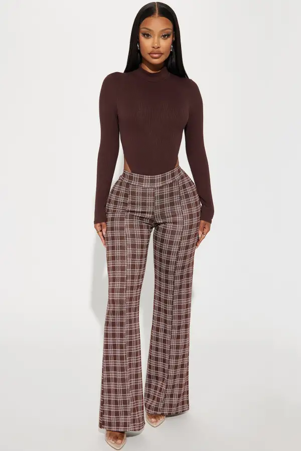 Nova Ribbed Bodysuit - Chocolate