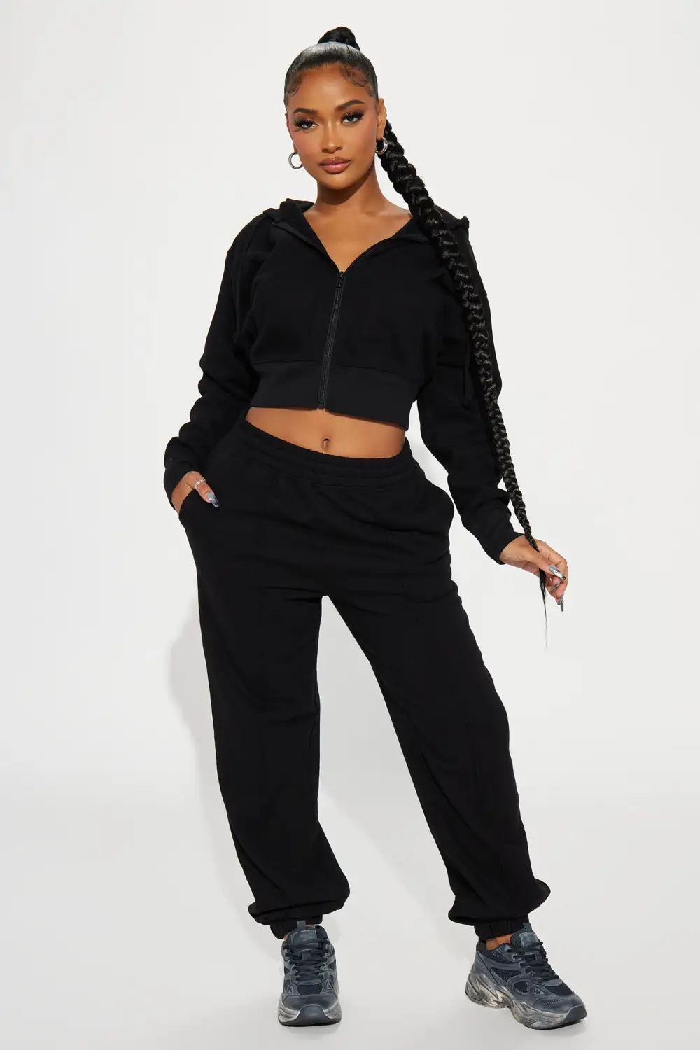 Stayin' In Sweatsuit - Black