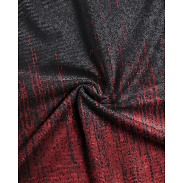 Women's Plus Size Shirt Blouse Black Pink Wine Paisley Color Gradient Vintage Button Print Long Sleeve Daily Casual V Neck Regular Fit Fall & Winter