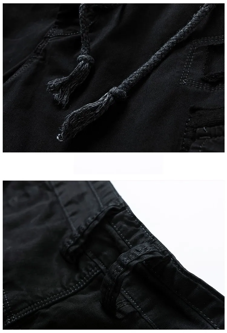 Men's Large Pocket Vintage Cotton Cargo Pants