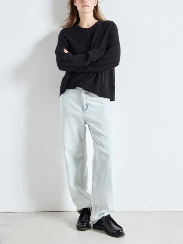 Soft Button Front Knit Cardigan