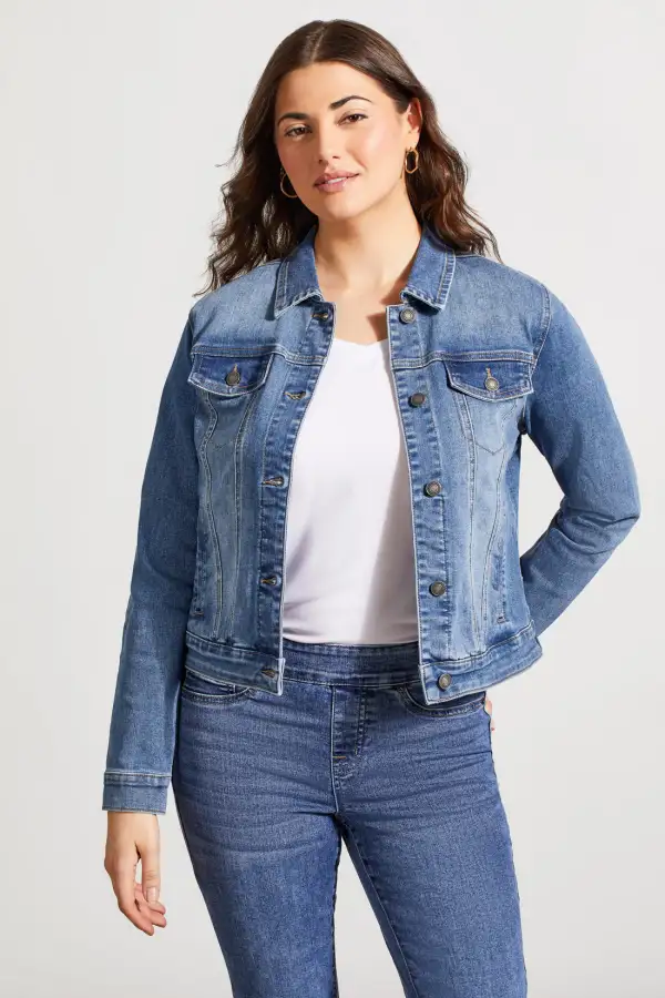 Classic Fit Denim Jacket-Dk.Vintage