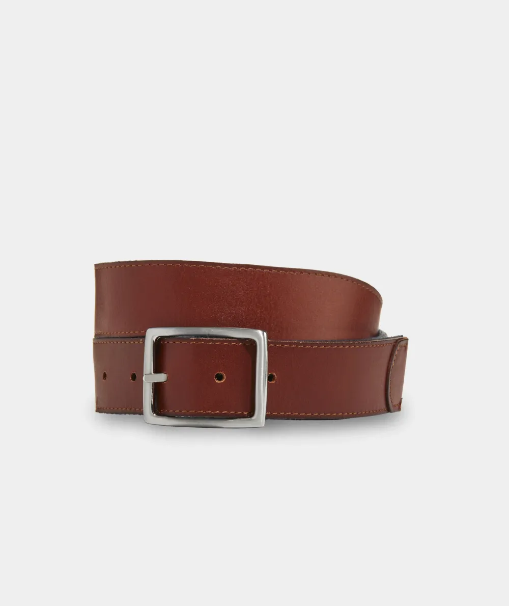 Leather & Webbing Reversible Belt