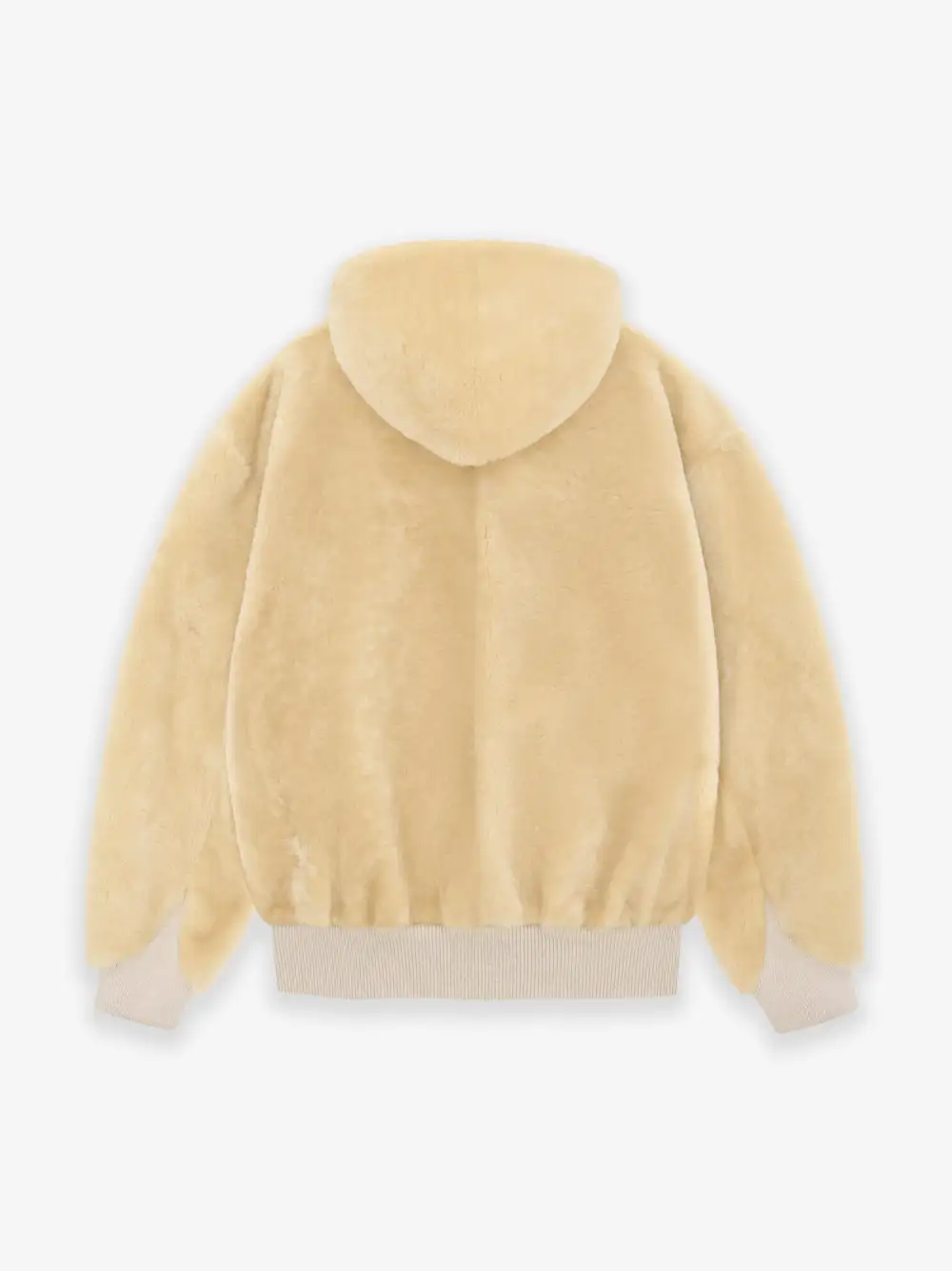 Shearling Hooded Bomber