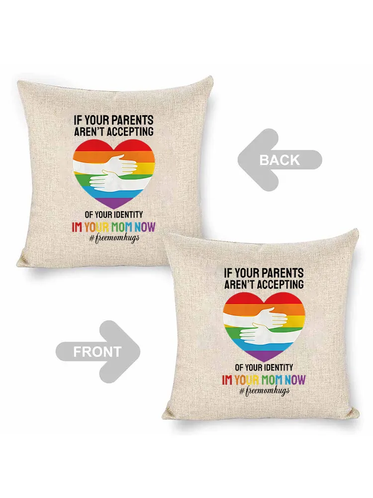 Linen Throw Pillow With If Your Parents Aren'T Accepting Pillow