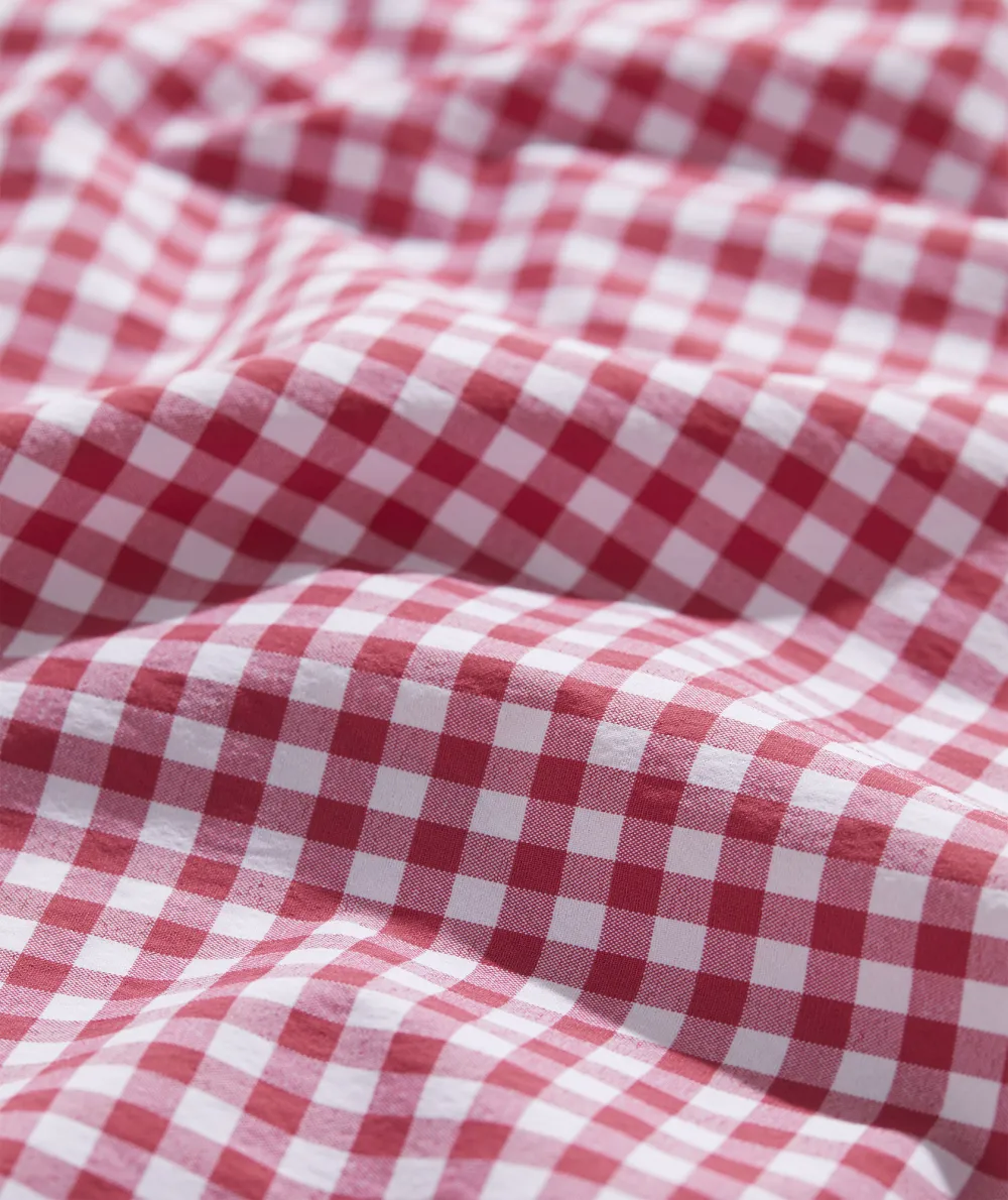 On-The-Go Nylon Short-Sleeve Gingham Shirt