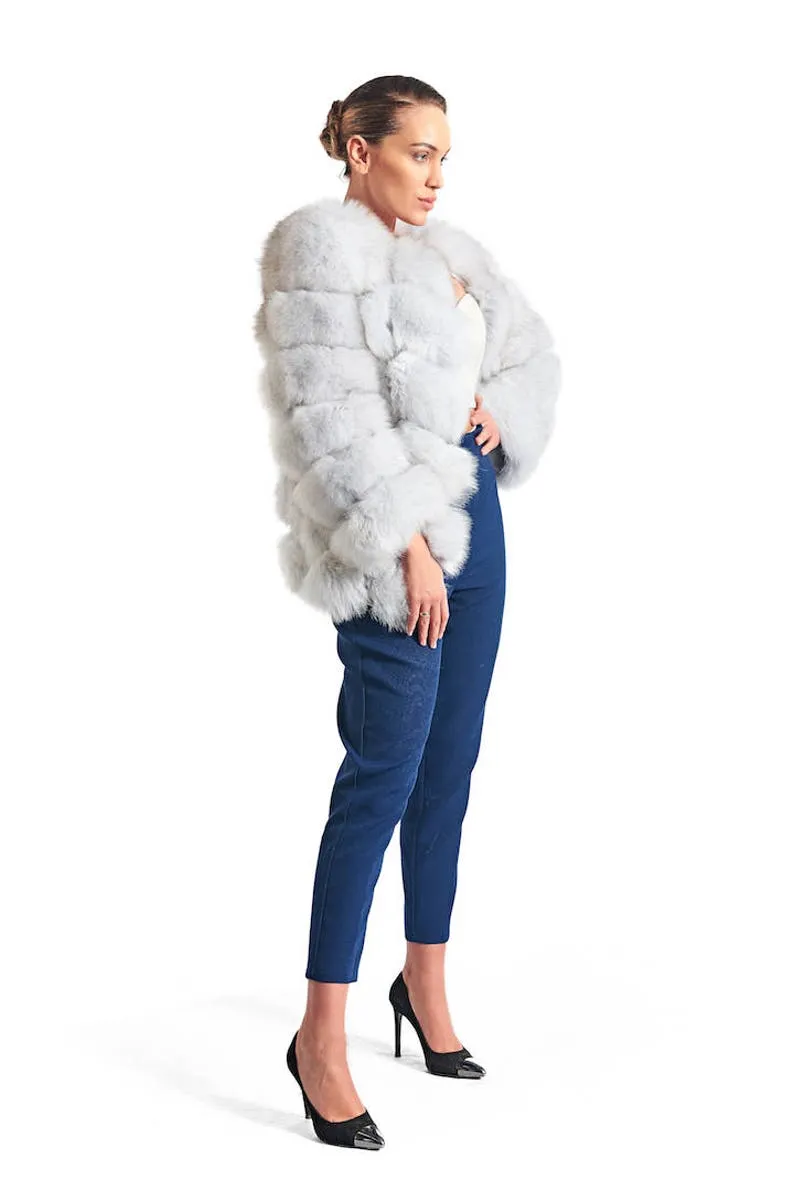 Blue Fox Fur Coat Women’s