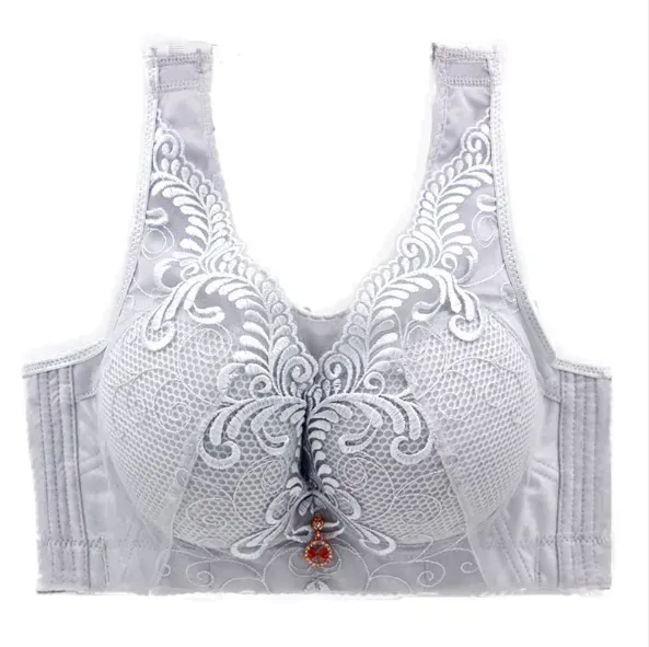 Embroidery Wireless Full Busted Anti Sagging Cami Bras