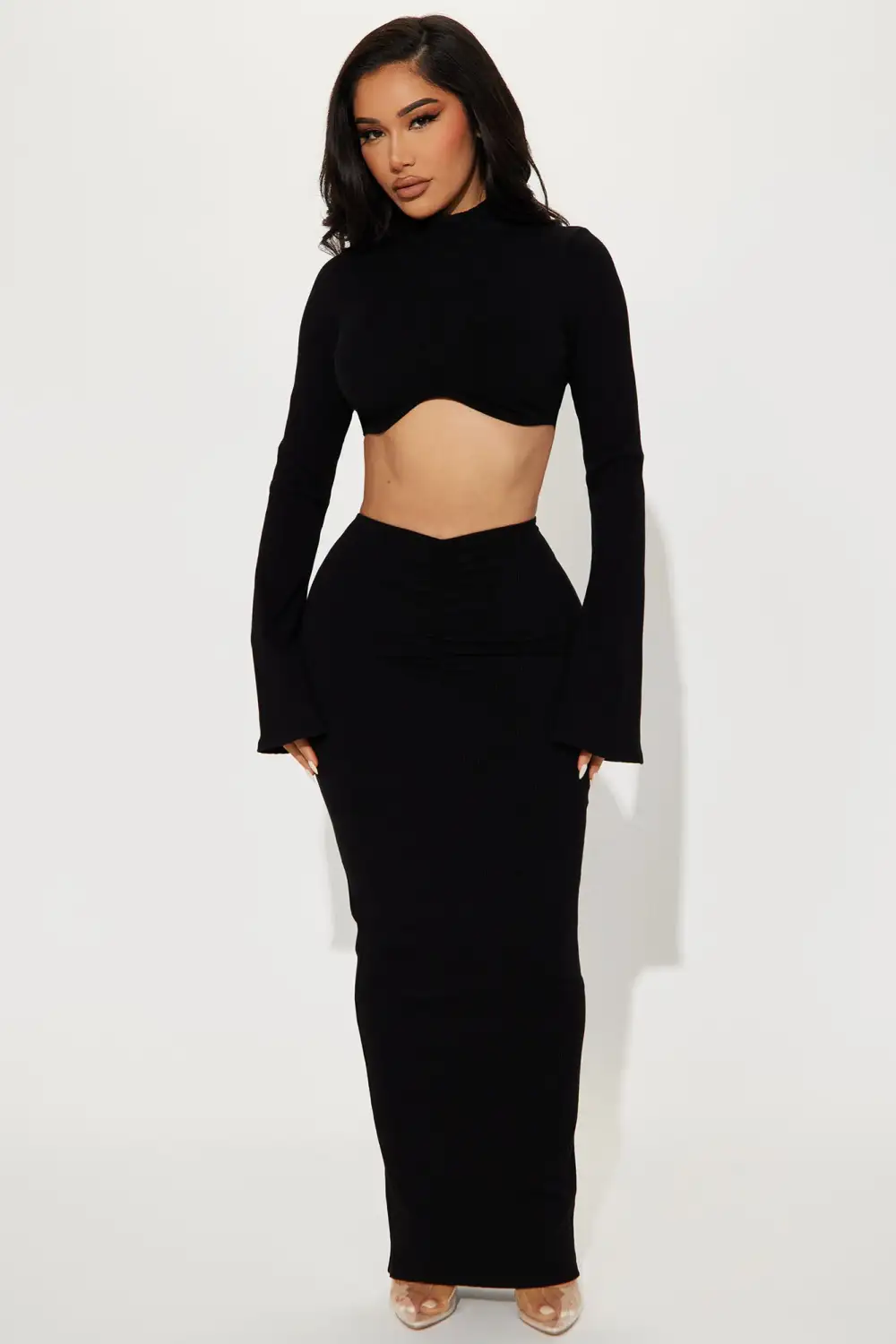 Sammy Snatched Skirt Set - Black