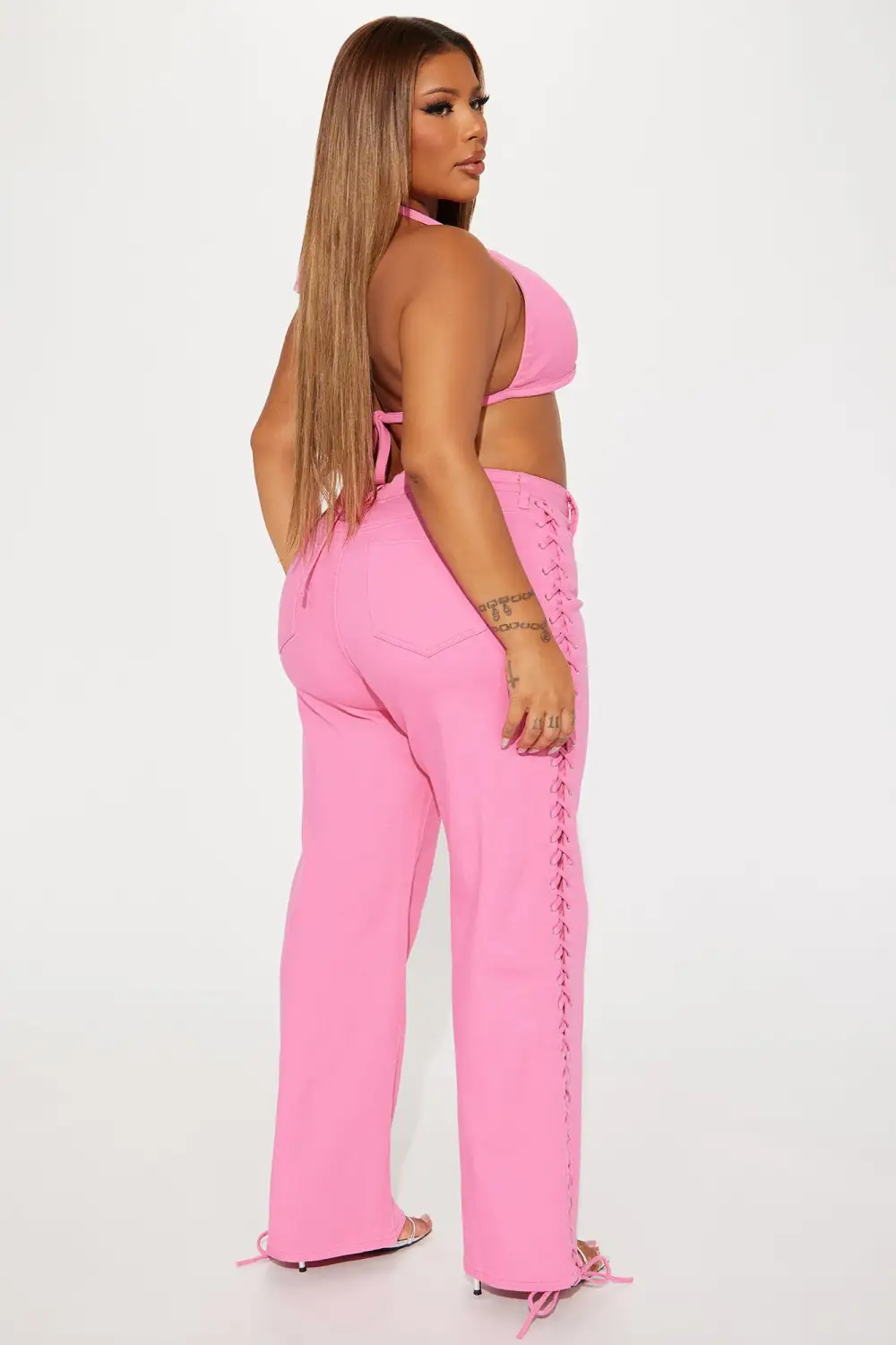 True Chemistry Pant Set - Pink