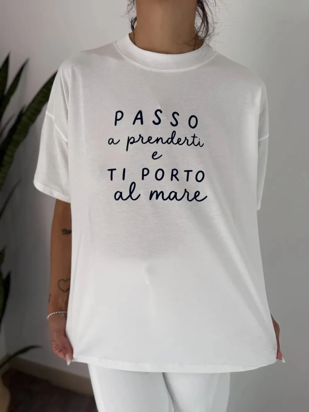 Graphic Crewneck Cotton Tee Casual Top