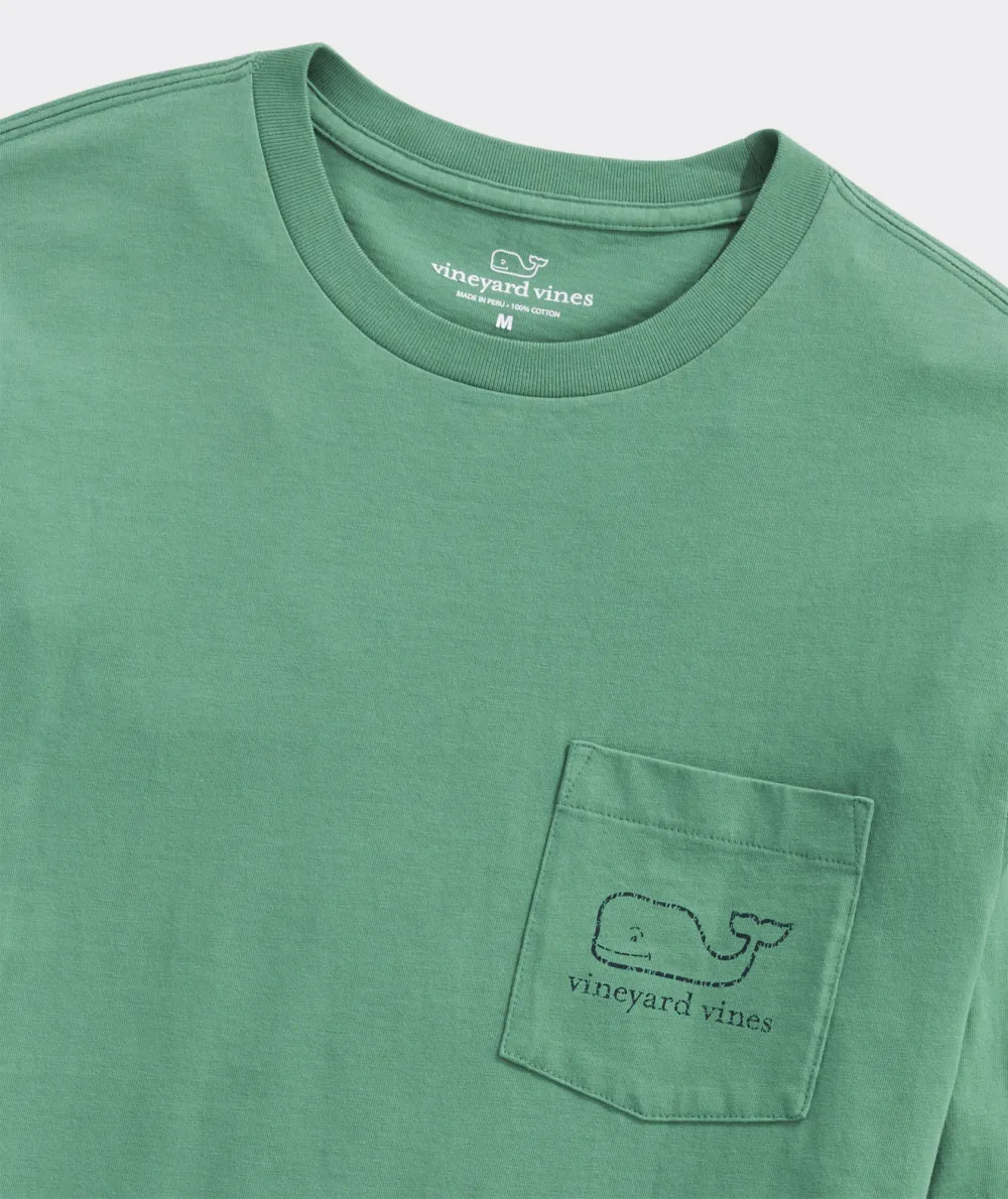 Vintage Whale Long-Sleeve Pocket Tee