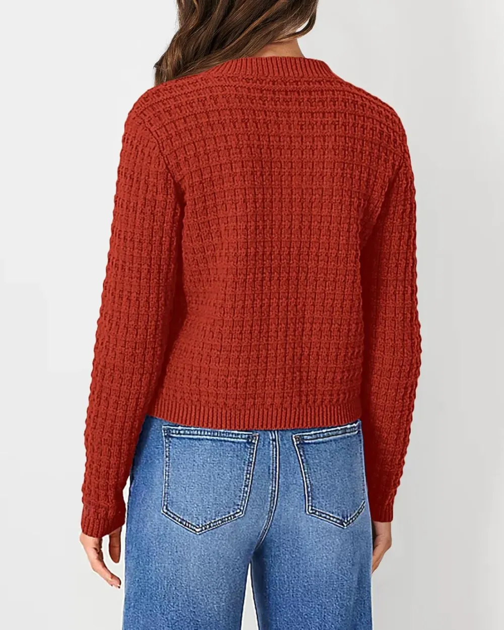 Women's Knit Cardigan Sweaters Casual Long Sleeve Open Front Button Down Trendy Jackets Outerwear