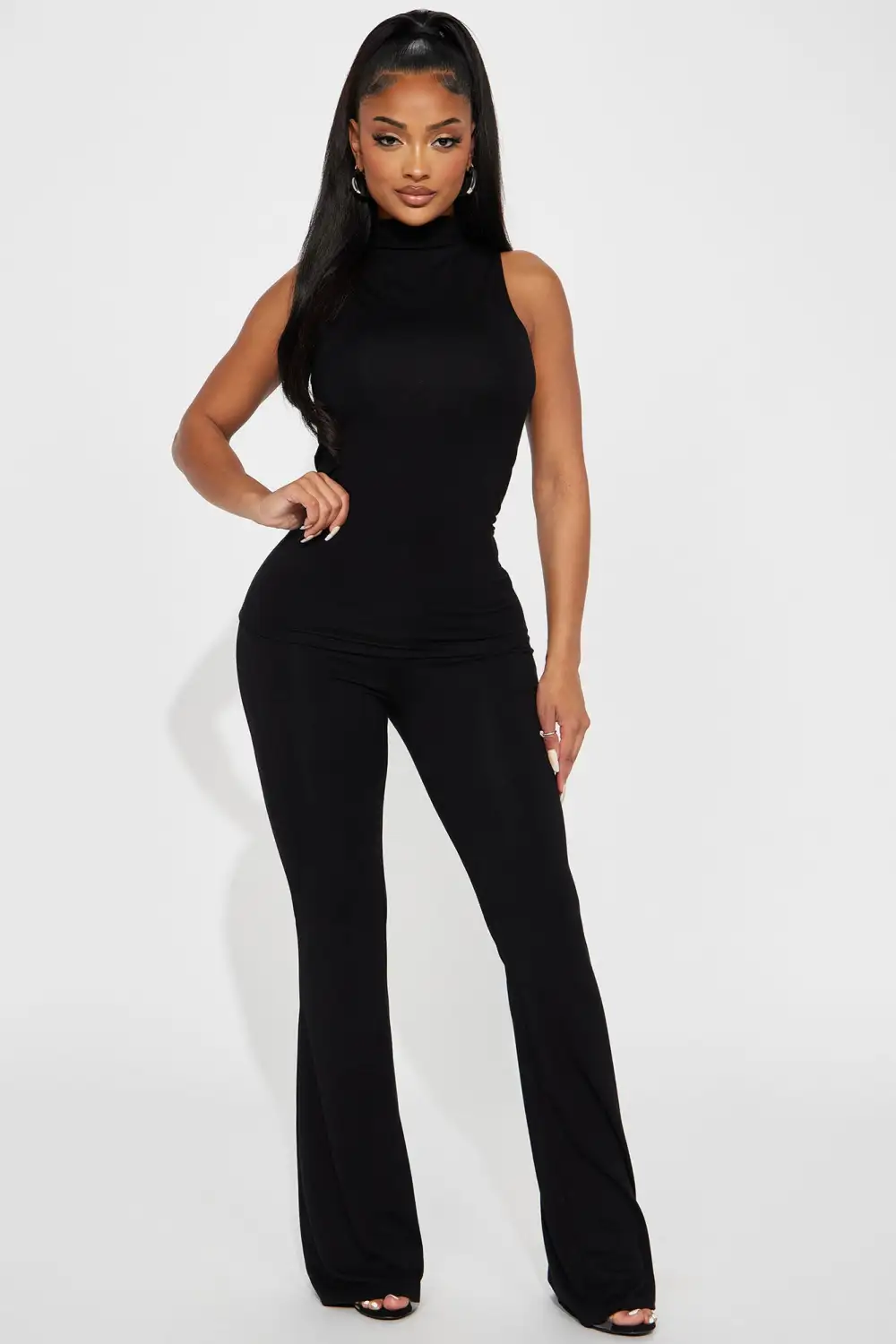 Promise You Butter Snatch Pant Set - Black