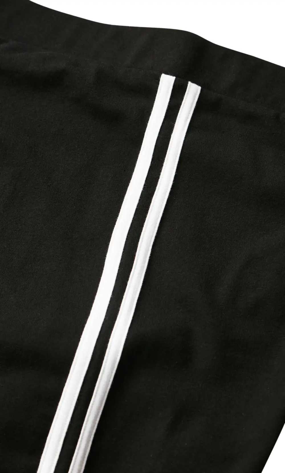 Evans Black 2 Stripe Plain Legging