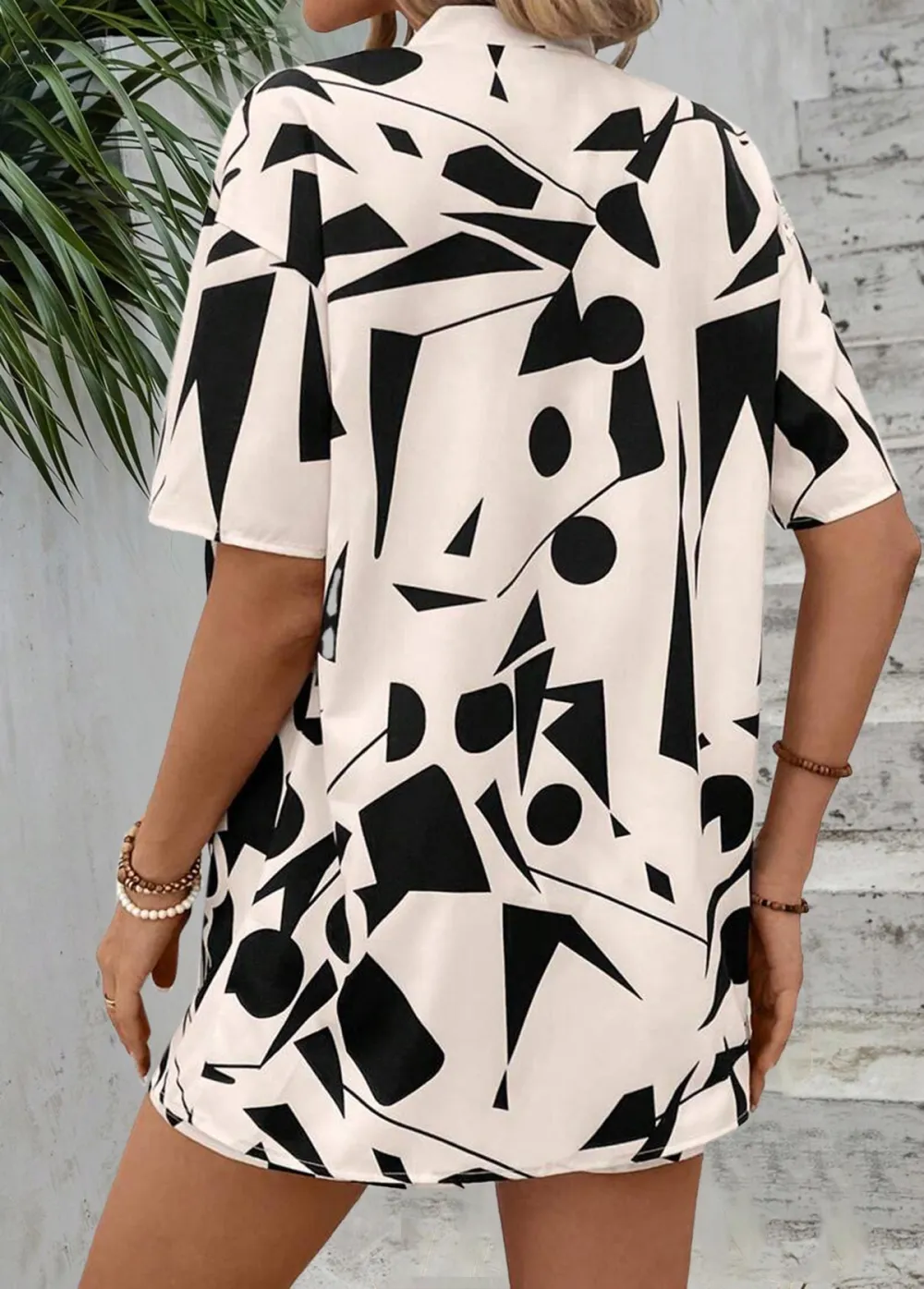 Light Coffee Two Piece Short Sleeve Cardigan and Shorts