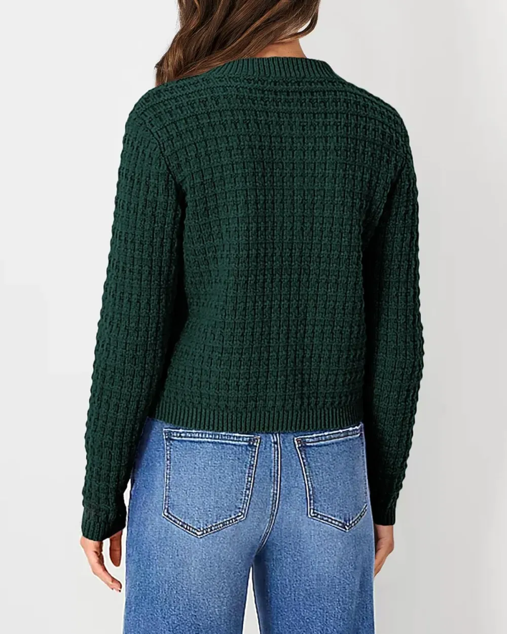 Women's Knit Cardigan Sweaters Casual Long Sleeve Open Front Button Down Trendy Jackets Outerwear